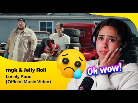 Reaction ▷  mgk & Jelly Roll - Lonely Road (Official Music Video)