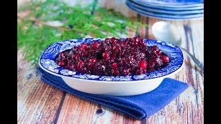 Cranberry Sauce with Red Wine and Ginger