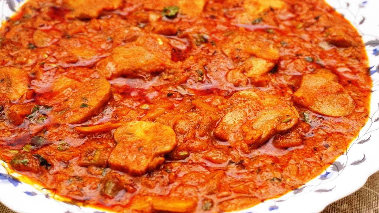 Mushroom Masala curry Spicy Mushroom Curry Mushroom Masala Recipe