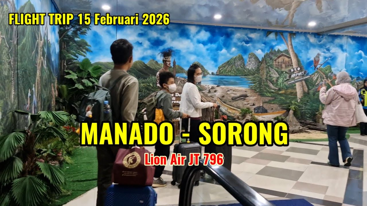 Perjalanan Udara : Manado - Sorong dengan Lion Air JT 796 Boeing 737 900 ER.