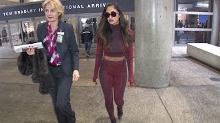 Nicole Scherzinger Turns Heads In Body Hugging Outfit At LAX