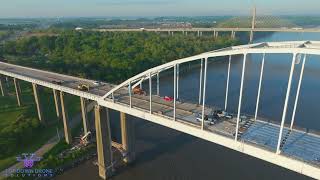 St. Georges Bridge construction.  Delaware