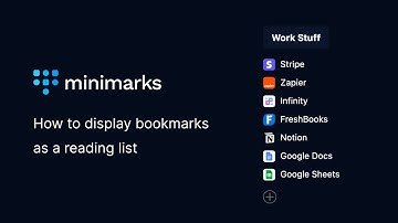 How to Display Bookmarks as a Reading List | minimarks