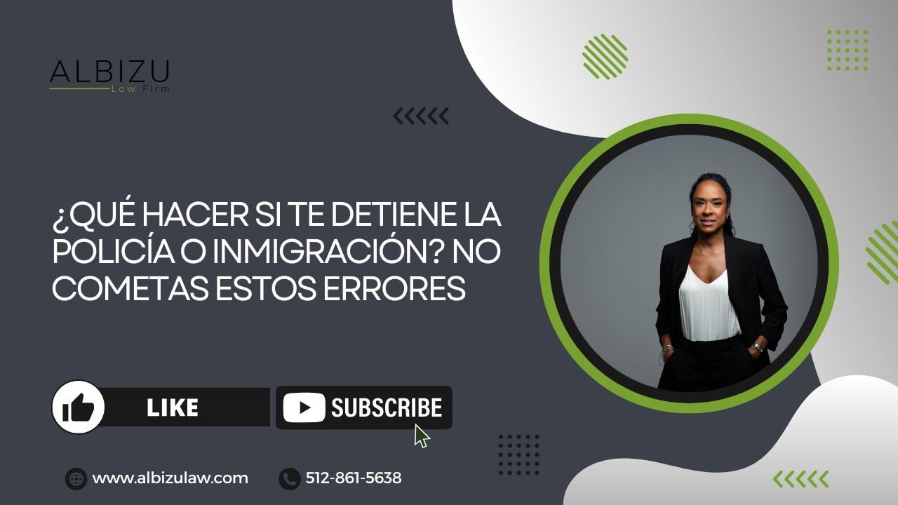 No cometas este error si te detiene ICE o la policía - YouTube