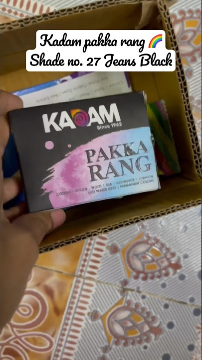 KADAM Fabric Dye Colour, Shade 17 Black, Pack of 10 Single Color Pouches -  Fabric Dye Colour, Shade 17 Black, Pack of 10 Single Color Pouches . shop  for KADAM products in India.