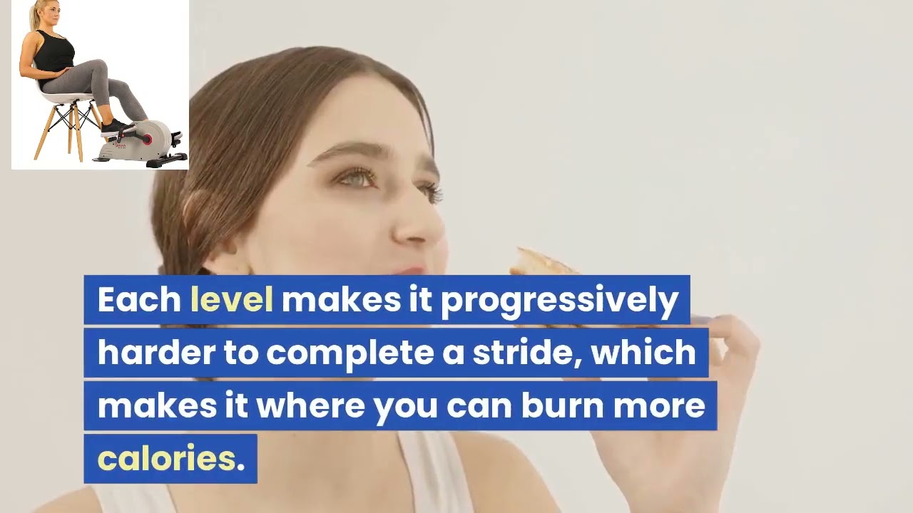 Sunny Health and Fitness Magnetic Under Desk Mini Bike Pedal Exerciser