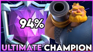 Pushing To ULTIMATE CHAMPION WIth 3.0 ROYAL GIANT Cycle Deck In Clash Royale