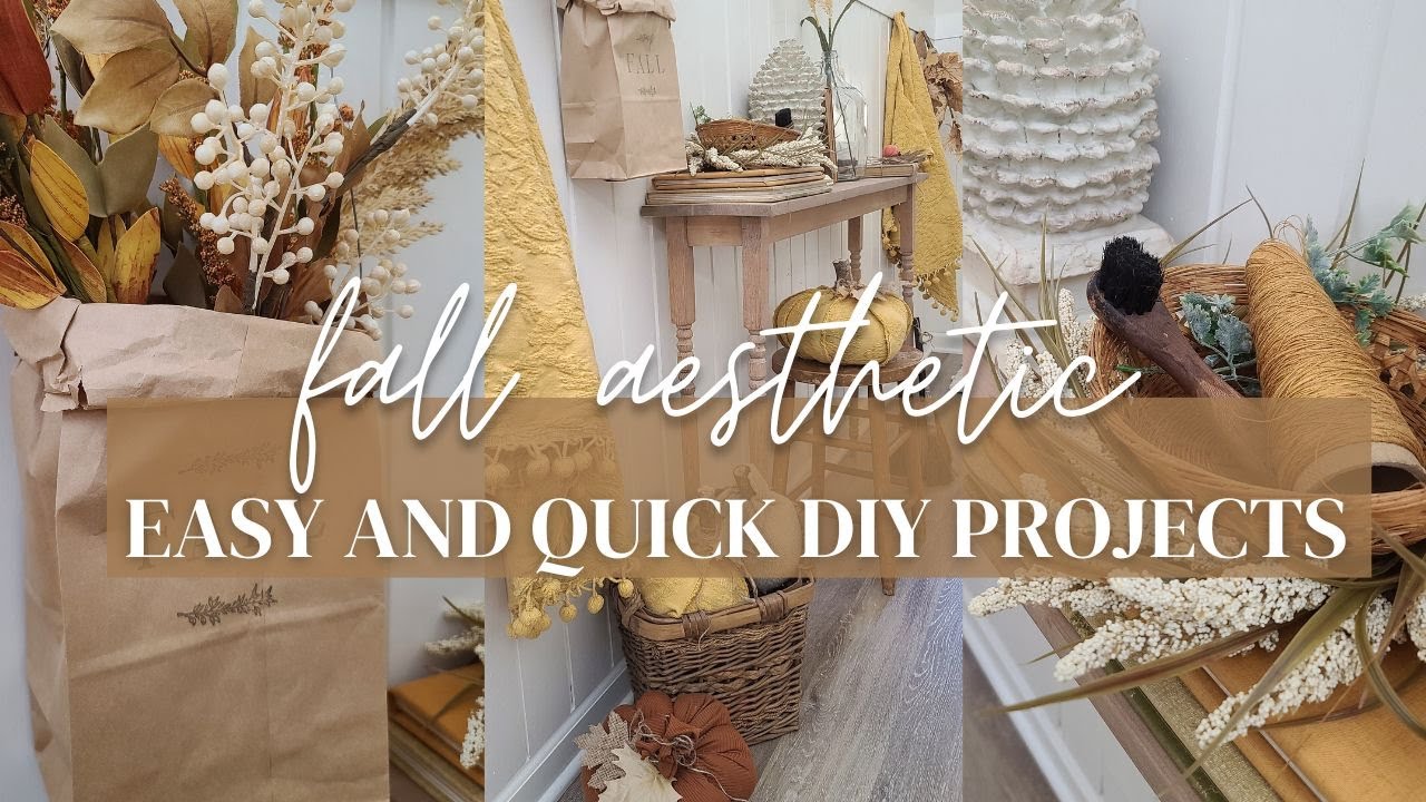 fall aesthetic • quick and easy DIY projects • fall cozy home ...