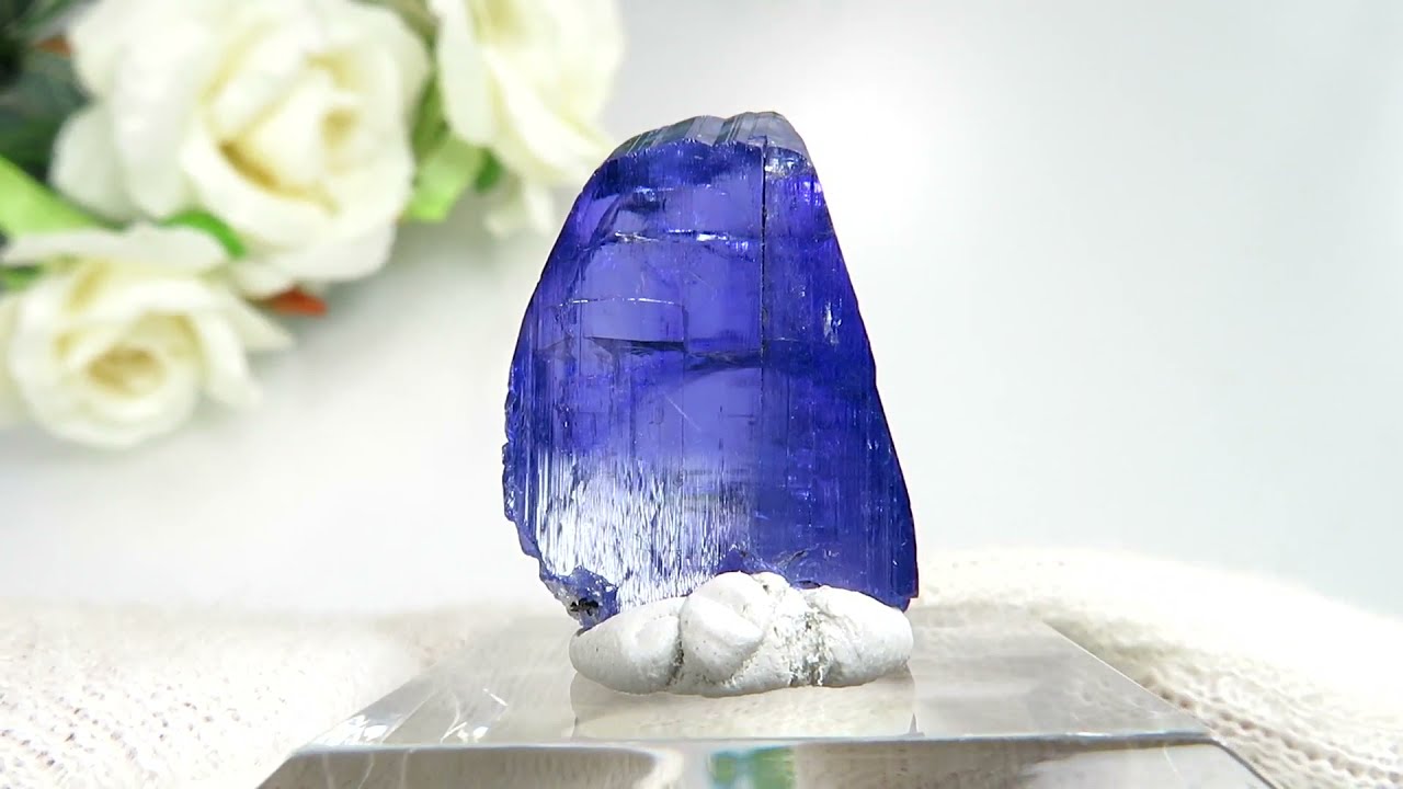 タンザニア メレラニ産 タンザナイトの原石（加熱処理） No.46 - cute