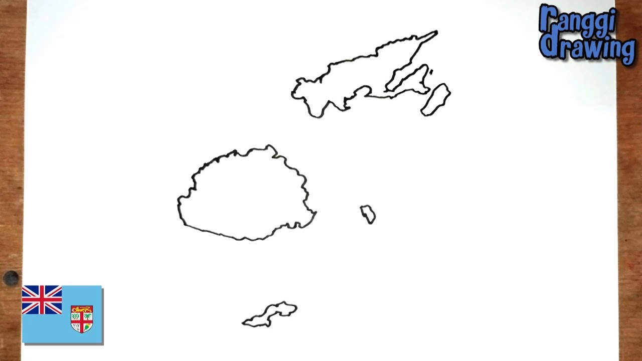 How To Draw Map Of Fiji YouTube How To Draw Map Of Fiji YouTube