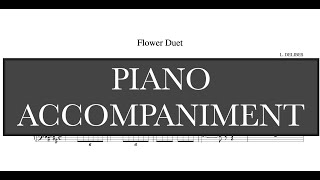 Flower Duet / Duo des fleurs (L. Delibes) - B Major Piano Accompaniment - Karaoke