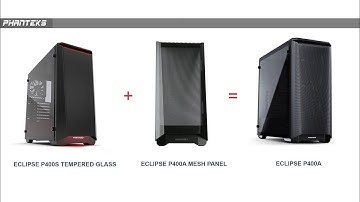 ECLIPSE P400A MESH PANEL. Turning Phanteks P400S to P400A!