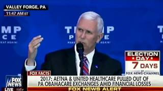 Mike Pence Explains Why ObamaCare/HillaryCare Must Go - Trump's Replacement Healthcare Plan