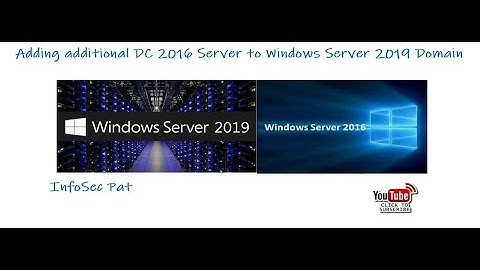 How to install an Additional Domain Controller 2016 to an Existing Domain Windows Server 2019.