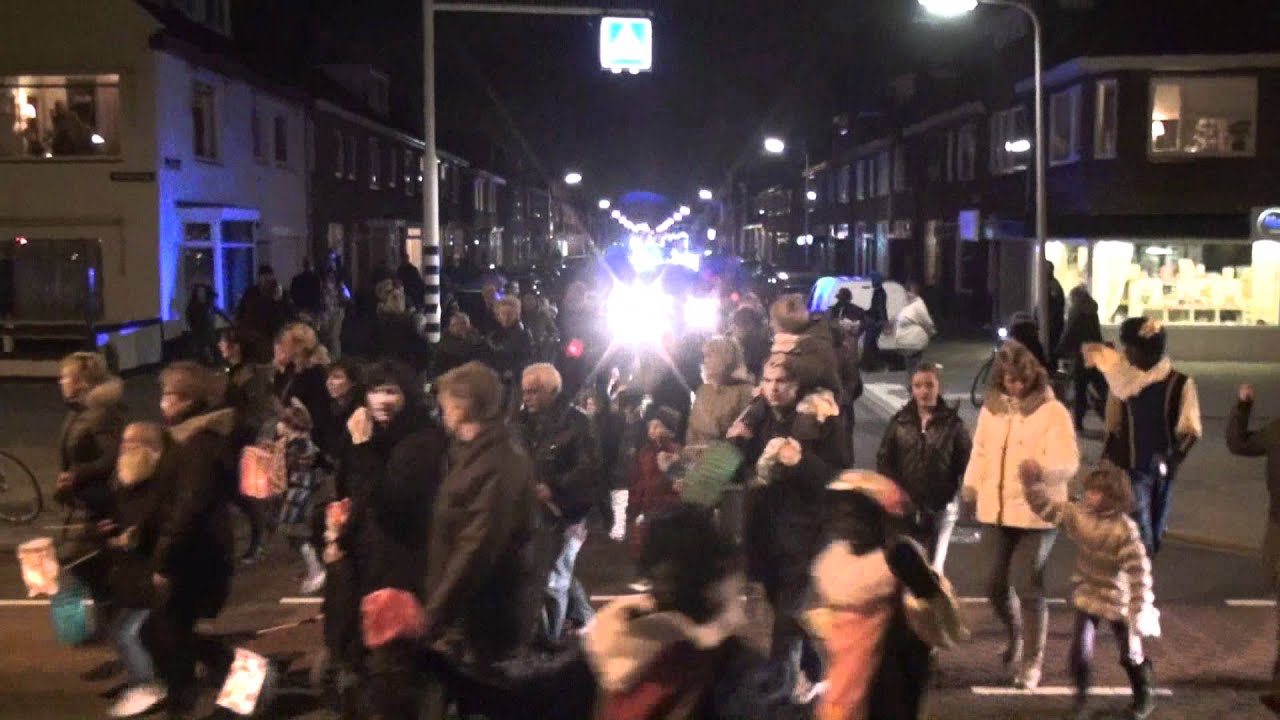 DVS Junioren Katwijk lampionnenoptocht met sint en pieten
