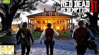 RDR2 PC Attacking the Braithwaite Manor Full Mission 4K NO HUD