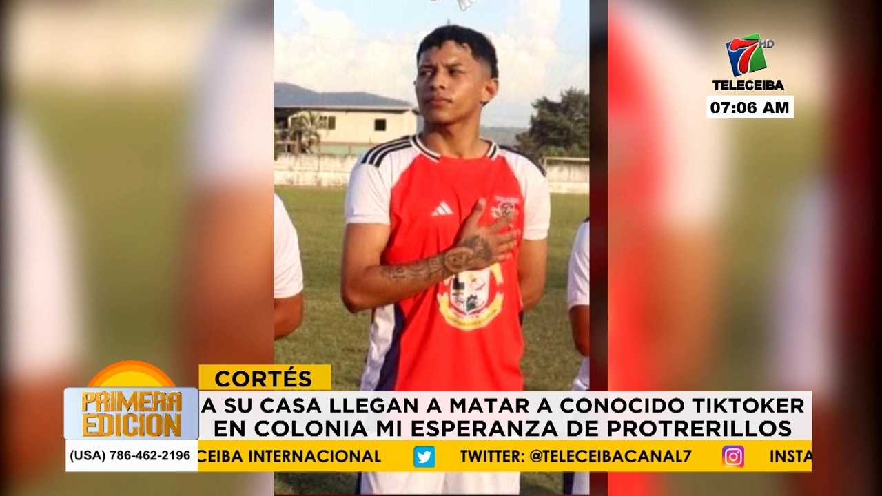 Joven tiktokers muere de forma violenta en la colonia Mi Esperanza en Potrerillos, Cortés