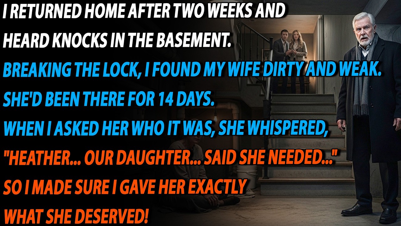 😨 I Came Back from My Dying Mom… and Found My Wife Locked in the Cellar by Our Daughter! 🔒