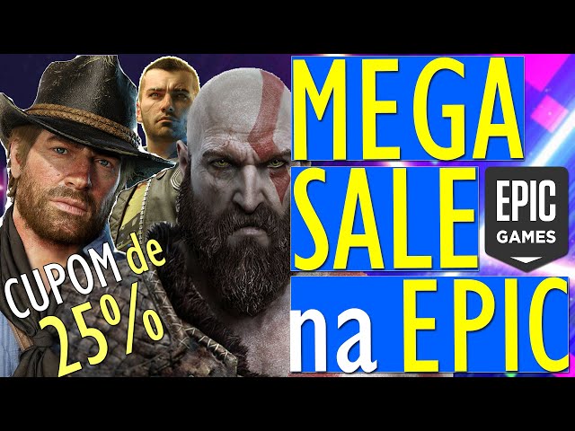 Epic Games oferece CUPOM de 25% e jogos gratuitos todos os dias