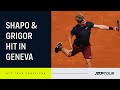 Behind the Baseline: Dimitrov & Shapovalov Practice in Geneva 4K