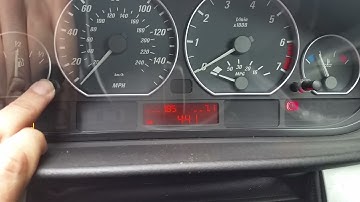 BMW E46 Instrument Cluster Test Menu