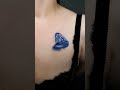Смотри как можно сделать тату бриллиант на груди