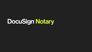 DocuSign Notary