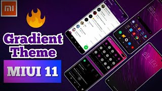 Default Gradient V11 miui 11 theme|Dark mode support|Whatsapp themed|Digital avatar