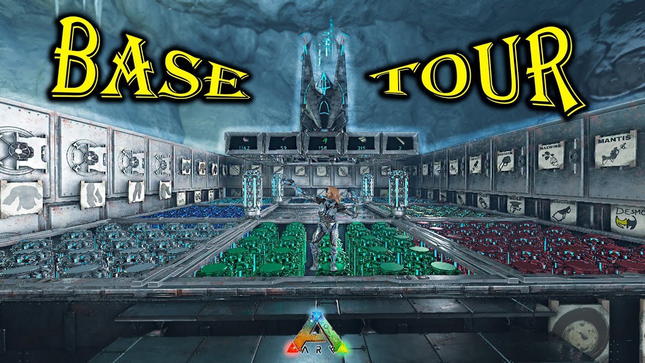 💯FJORDUR ICE CAVE ALPHA BASE TOUR! | Ark Survival Evolved Pc| - YouTube