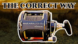 How to Spool a Shark Fishing Reel! (Stop Taping your Spool!)