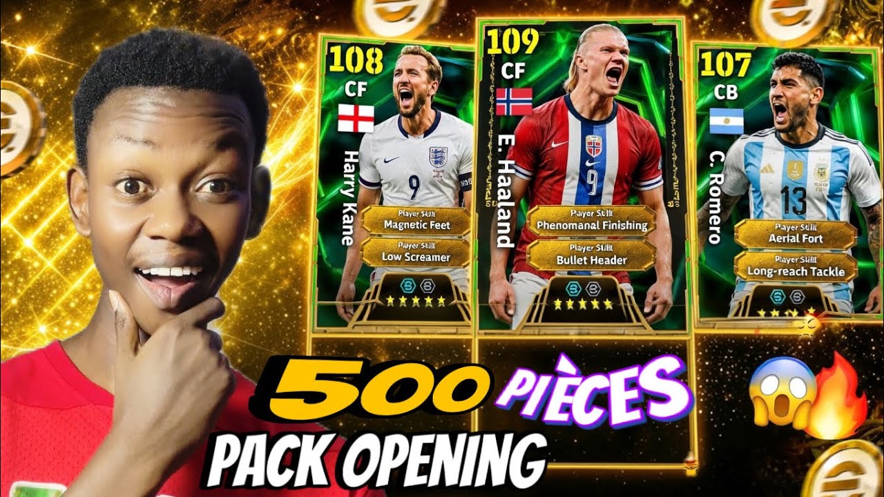 Pack opening et teste ✅ haaland,Kane et Romero 