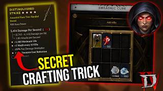 Diablo 4 - NEW CUBE CRAFTING TRICK: 100% Keep GAs!
