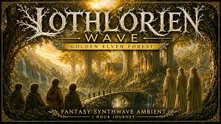 L O T H L Ó R I E N W A V E 🌿 Golden Elven Forest | Fantasy Synthwave Ambient (1 Hour)