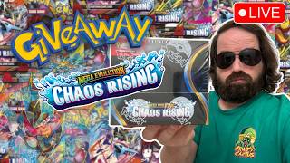 LIVE Chaos Rising Booster Box Battles + Giveaway!!