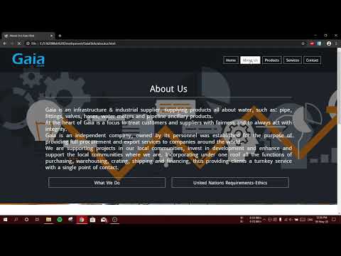 A Full Frontend Website Made With HTML, CSS, Bootstrap and jQuery