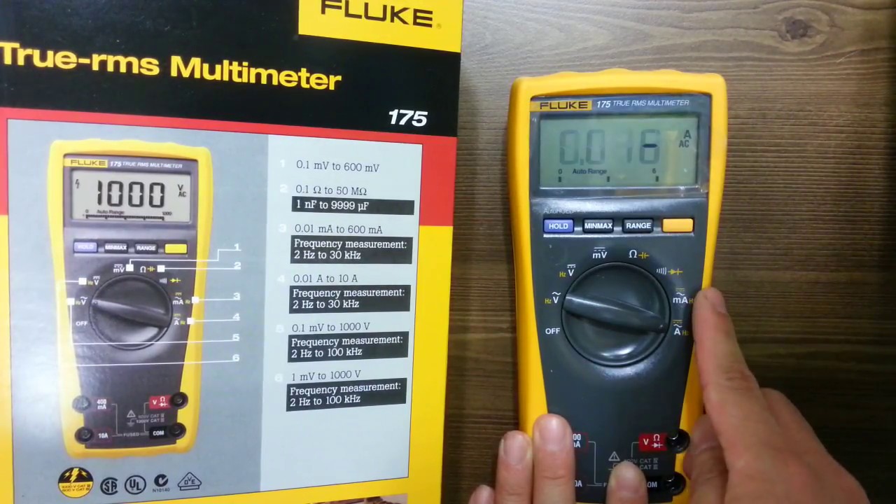 Fluke 175 True RMS Digital Multimeter YouTube