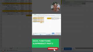 Excel Functions Sumproduct Part 2
