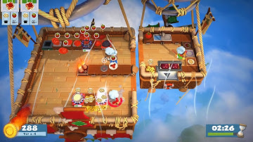 Overcooked! 2【World Record 4P】Level 1-5 (1656) by OverPanicked