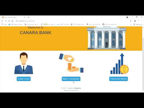 Basic Banking System Website...Sparks Foundation GRIP