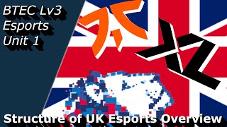 BTEC Esports - Structure of Esports in the UK