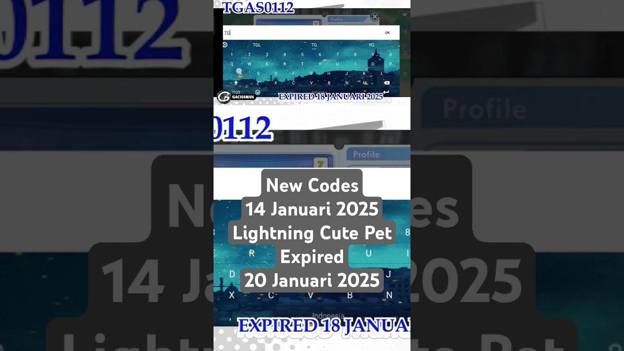 New code lightning cute pet 14 january 2025 and redeem codes 