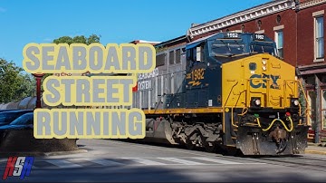 Seaboard Street Running | Chasing CSX 1982, the Seaboard System Heritage Unit
