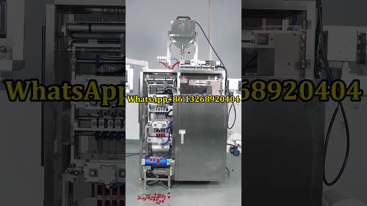 Ketchup and Salad Dressing Packaging Machine 120-240 packs per minute, highly efficient.