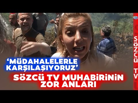 Muhabirimize Yangın Bölgesinde