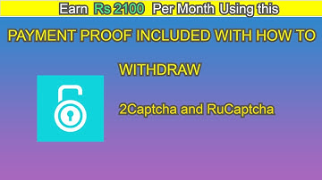 Earn 2100 per month with 2Captcha and RuCaptcha with live withdrawal proof| Free Earning Trick Hindi