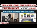 RICARICA FOTOVOLTAICO SU BALCONE #ebike