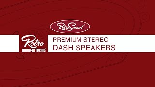 RetroSound Premium Stereo Dash Speakers