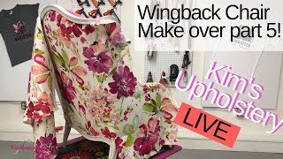 Wingback Chair Makeover Part 5