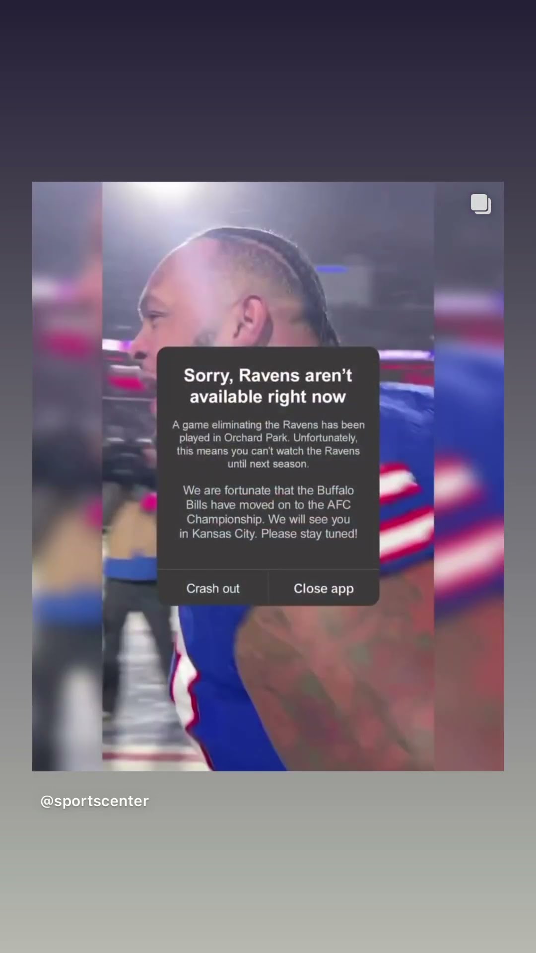 Bills posted this to social media after beating the Ravens #hoodnews #bills #ravens #petty #NFL #omg