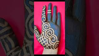 very simple and unique mehndi trick for hands / easy mehndi design / mehndi ki design ytshorts